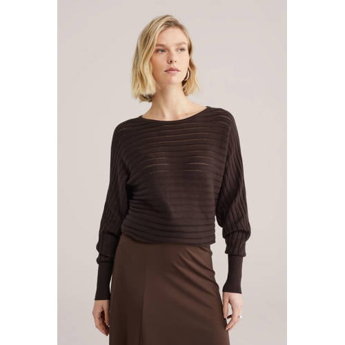 WE Fashion pullover bruin afbeelding