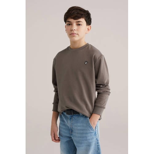 WE Fashion longsleeve grijsbruin afbeelding