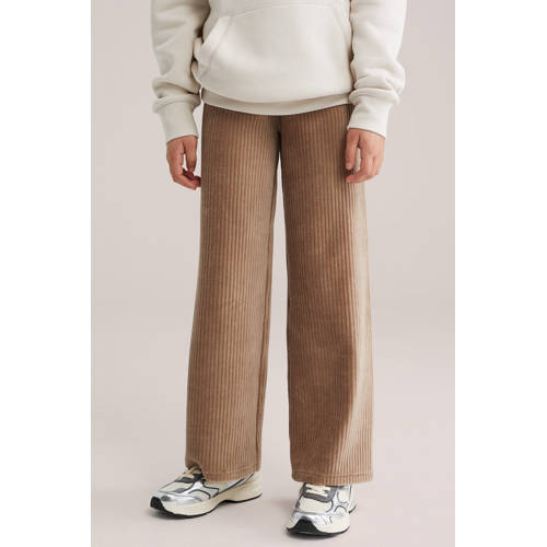 WE Fashion fluwelen loose casual broek afbeelding