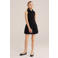 WE Fashion korte jurk rib gebreid zwart