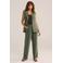 WE Fashion wide leg broek groen