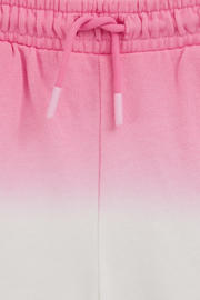 thumbnail: WE Fashion straight sweatshort roze/wit