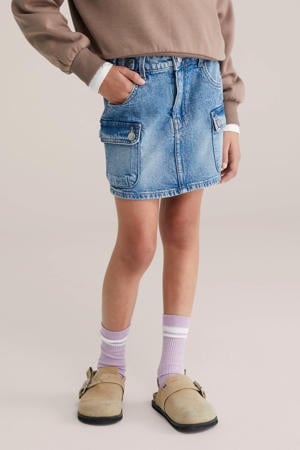 denim spijkerrok medium blue denim
