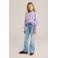 WE Fashion sweater met backprint lila