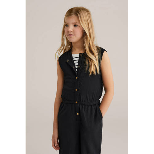 WE Fashion Straight jumpsuit zwart afbeelding