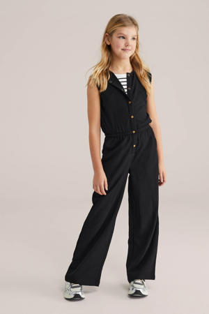 Straight jumpsuit zwart