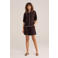 WE Fashion regular waist casual short donkerbruin