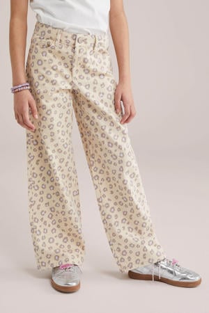 wide leg jeans beige