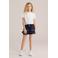 WE Fashion korte rok donkerblauw