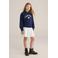 WE Fashion sweatjurk donkerblauw