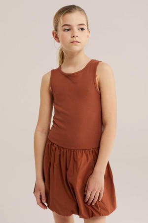 zomerjurk rib gebreid brique