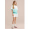 WE Fashion sweater turquoise/wit