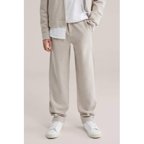 WE Fashion tapered casual broek beige afbeelding