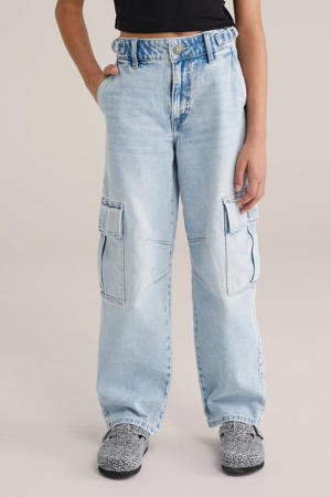 straight leg jeans light blue denim