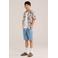 WE Fashion casual overhemd bruin