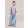 WE Fashion T-shirt met backprint lila