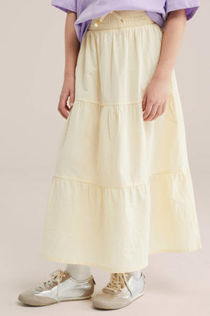 maxi rok lichtgeel