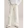 WE Fashion Blue Ridge gebloemde wide leg jeans ecru