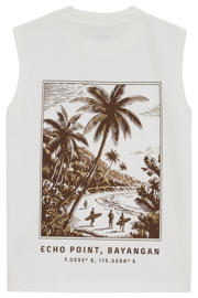 thumbnail: WE Fashion tanktop met backprint wit
