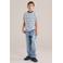 WE Fashion gestreepte T-shirt donkerblauw