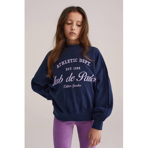 WE Fashion sweater donkerblauw afbeelding