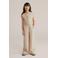 WE Fashion Straight jumpsuit lichtbruin