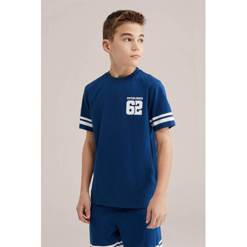 WE Fashion shortama marineblauw