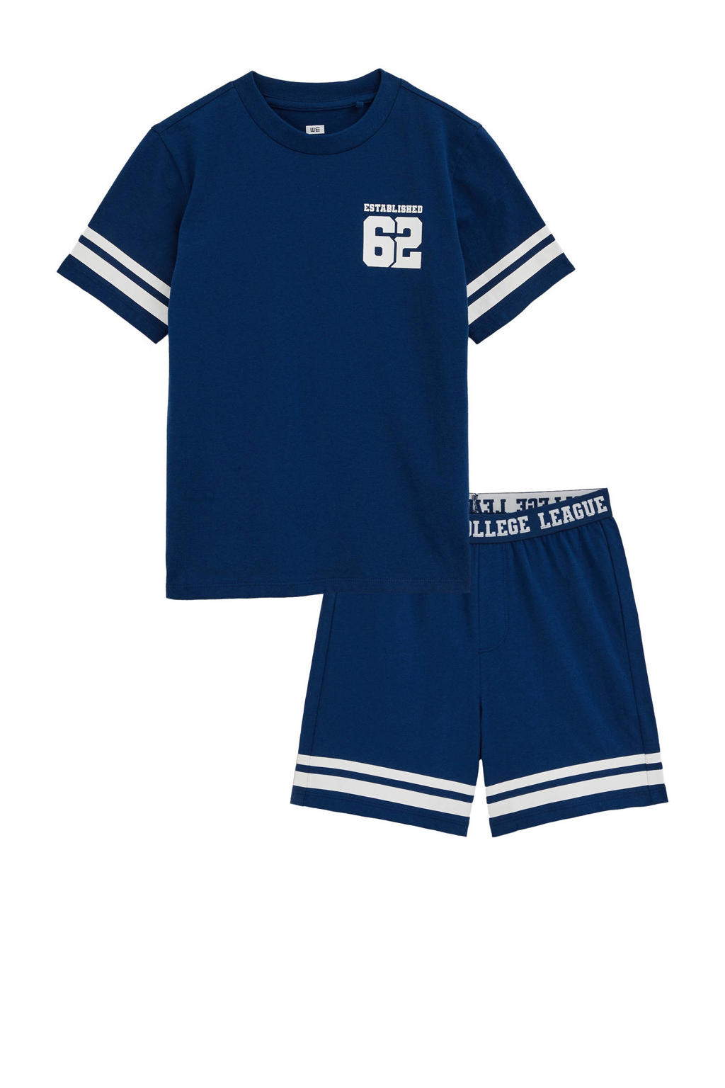 WE Fashion shortama marineblauw