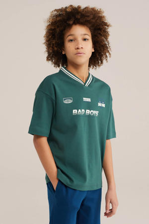 T-shirt donkergroen