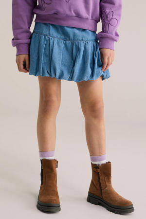 denim ballonrok medium blue denim