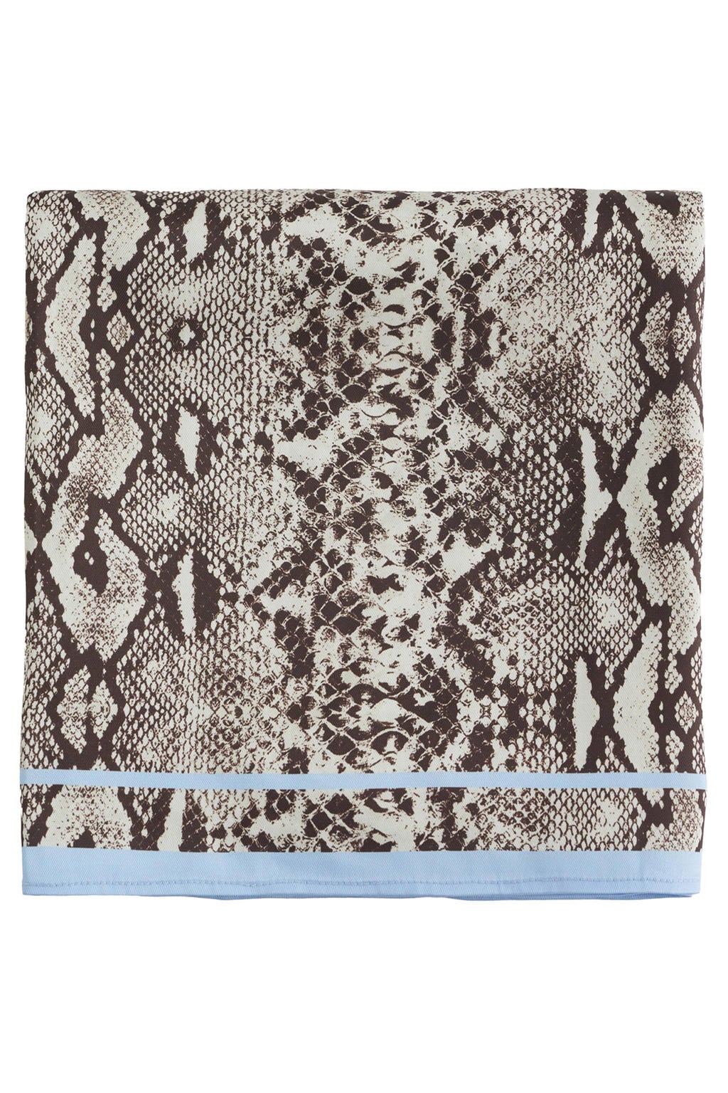 WE Fashion sjaal met slangenprint blauw/groen