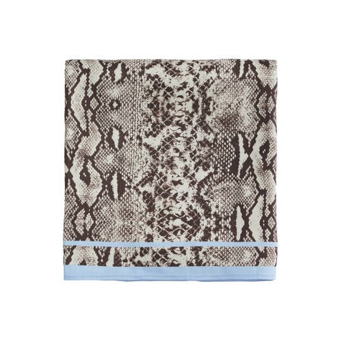 WE Fashion sjaal met slangenprint blauw/groen afbeelding