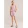 WE Fashion gestreepte mouwloze top roze