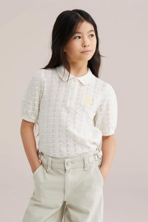 polo wit gebreid