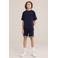 WE Fashion T-shirt donkerblauw