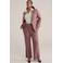 WE Fashion flared regular waist pantalon oudroze