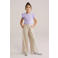 WE Fashion loose gestreepte casual broek beige