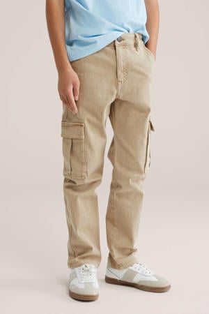 tapered jeans beige