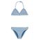WE Fashion triangel bikini gestreept blauw/wit