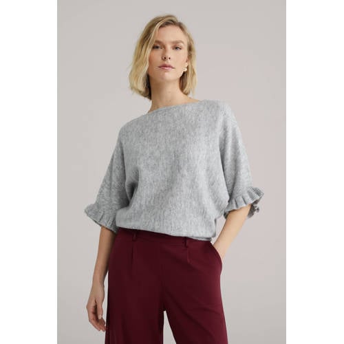 WE Fashion pullover lichtgrijs afbeelding
