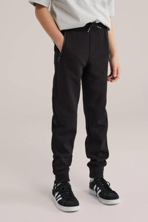 slim casual broek zwart