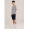 WE Fashion regular sweatshort donkerblauw