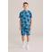 WE Fashion shortama all over print blauw