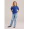 WE Fashion gebreide trui marineblauw