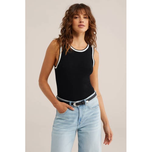 WE Fashion top zwart afbeelding