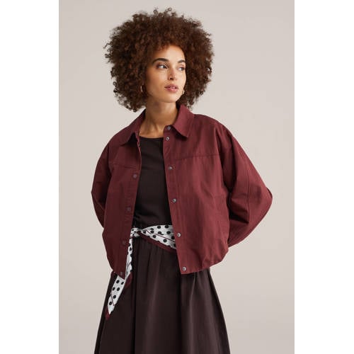 WE Fashion jasje donkerrood afbeelding