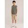 WE Fashion tanktop olijfgroen