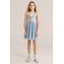 WE Fashion one shoulder jurk met pailletten zilver