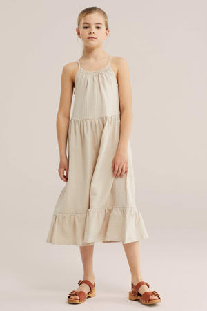 maxi jurk beige