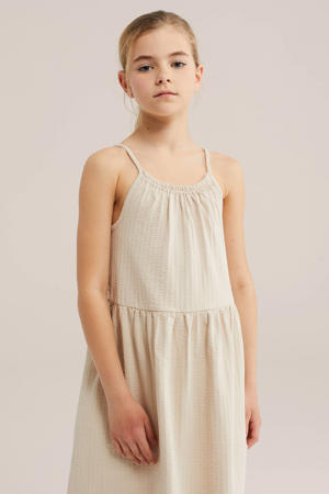 maxi jurk beige